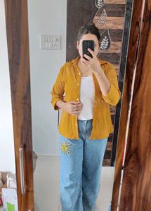 Mustard Clur Shirt For Women