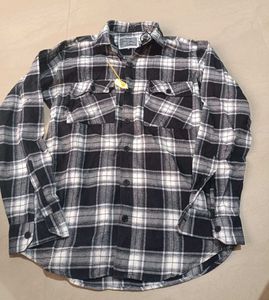 Plaid Flannel Shirt, M Size