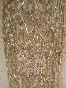 Stunning Gold Fully Embellished Gown