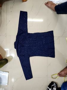 Navy Blue And Black Sequined Kurtas ✨