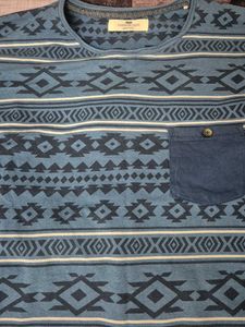 Patterned Pocket T-shirt