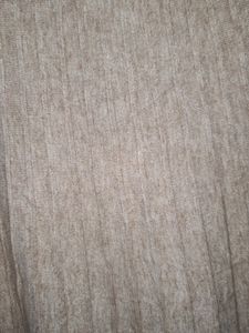 Long Woollen Flare Skirt Off-white Blush/nude Colo