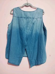 XXL Denim Double Shade Top