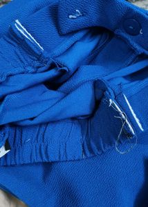 Blue Flared Pants