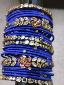 Blue &amp; Gold Bangle Set