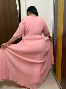 Peach Embellished Gown