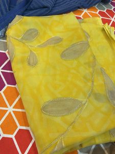 Yellow Saree With Blouse