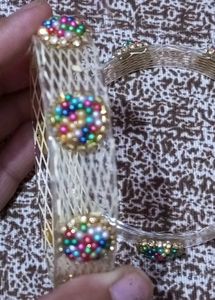 Colorful Beaded Bangles