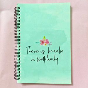 Beauty in Simplicity Notebook 💗
