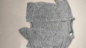 H&amp;M Gray Long Sleeve Shirt