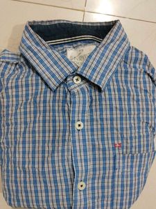 Henry Cotton&#39;s Plaid Shirt - Blue