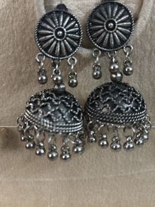 Oxidised Jhumkas
