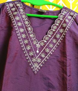 Elegant Purple Kurta