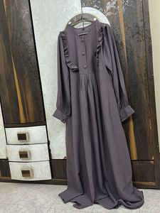 Elegant Ruffled Abaya/Dress