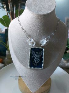 Angel Serenity Clay Pendant Necklace