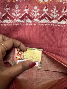 Brand New Block Print Chanderi Saree