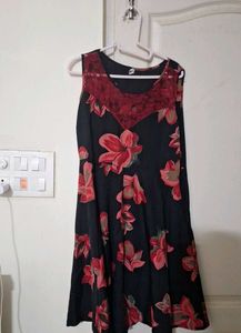 Floral Print Sleeveless Dress