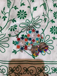 Colorful Jhumka Earrings