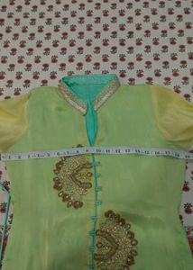 Hand Work Suit Front Open