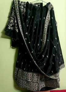 New/Unused Embroiderd Semi Stitched Lehnga Set
