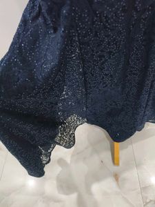 Elegant Navy Blue Gown