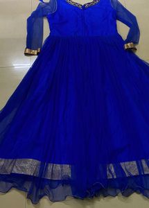 Royal Blue Embellished Anarkali