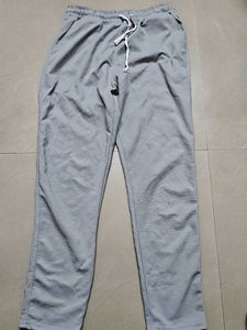 Grey Casual Drawstring Pants