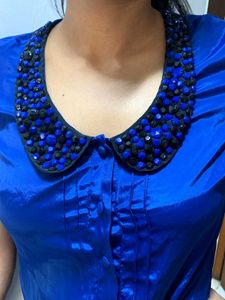 Satin Embellished Top