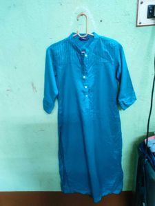 Dark Sea Green Straight Fit Kurta