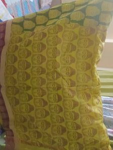 Buddha Print Cotton Saree