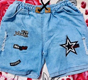 Trendy Youth Distressed Denim Shorts