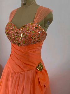 Neon Embellished Gown