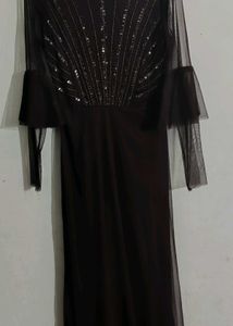 Kazo Elegant Maroon Ethnic Gown