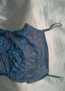 (Urbanic) Glittery Blue Rhinstone Chain Dress💙🔵