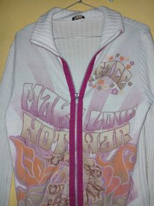 White Jacket With Long Full Sleeves