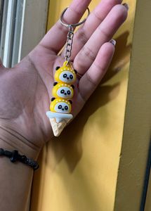 Set Of 4 Funky Cute Keychains
