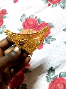 golden hair lock pin,and 3 jhumka set. all are new
