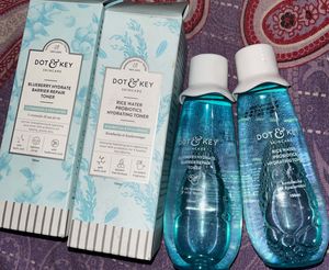 Combo Of Dot &amp; Key Toners - Rice Water &amp; Bluebery