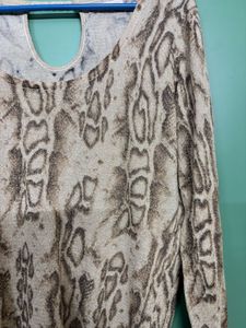 Shimmery Leopard Print Top