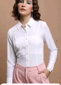 White Formal Shirt For Women