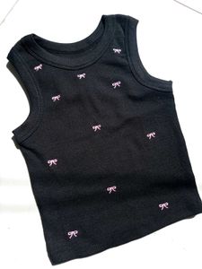 Y2k Style Fitted Bow Crop Top 🌷✨