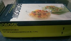 New Borosil Glass Bowl.