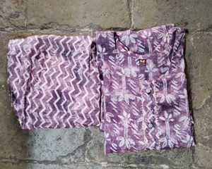 Lavender Kurta Set