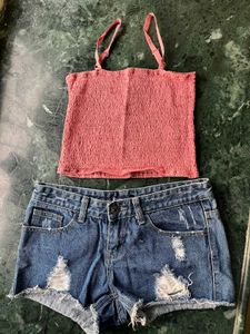 Hot Pant & Crop Top