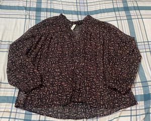 Mango Floral Print Top