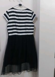 Striped Fit &amp; Flare Dress