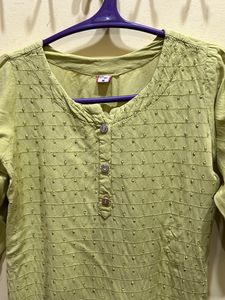 Pista Green Kurta &amp; Pant Set Size S