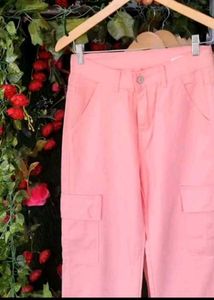 Pink Cargo Pants