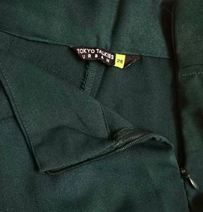 Green Wide Leg Pants