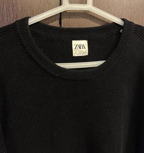 ZARA Black Knit Sweater